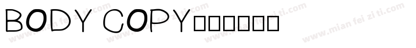 BODY COPY字体转换